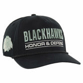 Chicago Blackhawks '47 OHT Military Appreciation Homeland Honor and Defend Hitch Adjustable Hat - NHL Hats