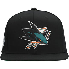 San Jose Sharks Mitchell & Ness Core Top Spot Snapback Hat - NHL Hats