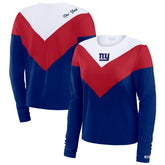 New York Giants WEAR by Erin Andrews Women's Chevron Tri-Blend Long Sleeve T-Shirt | NFL Online