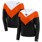 Cincinnati Bengals WEAR by Erin Andrews Women's Plus Size Chevron Tri-Blend Long Sleeve T-Shirt | NFL New