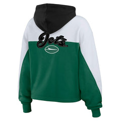 New York Jets WEAR by Erin Andrews Women's Color Block Full-Zip Hoodie | NFL US