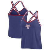New York Giants WEAR by Erin Andrews Women's Cross Strap Tri-Blend Tank Top | NFL US