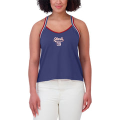 New York Giants WEAR by Erin Andrews Women's Cross Strap Tri-Blend Tank Top | NFL US