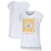Pittsburgh Steelers WEAR by Erin Andrews Women's Checker Muscle Tank Top | NFL Discount