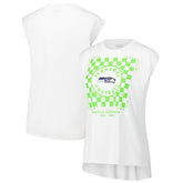 Seattle Seahawks WEAR by Erin Andrews Women's Checker Muscle Tank Top | NFL Online