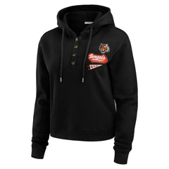 Cincinnati Bengals WEAR by Erin Andrews Women's Waffle-Knit Pullover Hoodie | NFL New