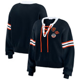 Chicago Bears WEAR by Erin Andrews Women's Lace-Up Sweater | NFL New