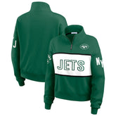 New York Jets WEAR by Erin Andrews Women's Quarter-Zip Jacket | NFL Outlet