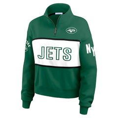 New York Jets WEAR by Erin Andrews Women's Quarter-Zip Jacket | NFL Outlet