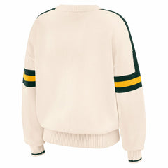 Green Bay Packers WEAR by Erin Andrews Women's Stripe Pullover Sweater | NFL Discount