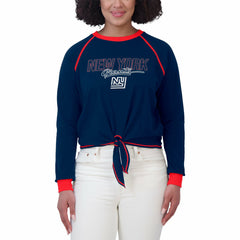 New York Giants WEAR by Erin Andrews Women's Tie-Front Long Sleeve T-Shirt | NFL US