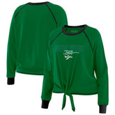 New York Jets WEAR by Erin Andrews Women's Tie-Front Long Sleeve T-Shirt | NFL Online