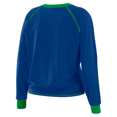 Seattle Seahawks WEAR by Erin Andrews Women's Tie-Front Long Sleeve T-Shirt | NFL Outlet