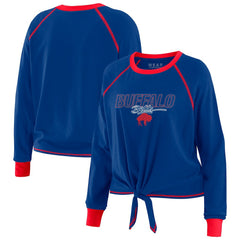 Buffalo Bills WEAR by Erin Andrews Women's Tie-Front Long Sleeve T-Shirt | NFL Discount