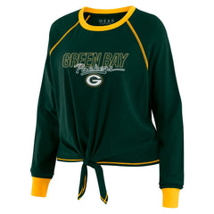Green Bay Packers WEAR by Erin Andrews Women's Tie-Front Long Sleeve T-Shirt | NFL US