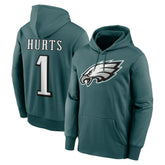 Philadelphia Eagles Jalen Hurts Player Name & Number Therma Hoodie | NFL Near me