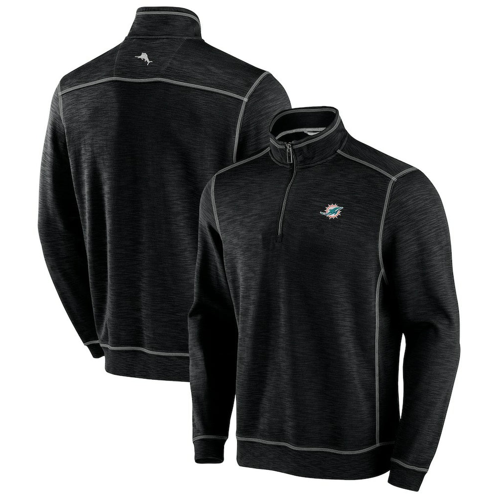 Miami Dolphins Tobago Bay Tri-Blend Half-Zip Sweatshirt | NFL Hot