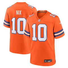Denver Broncos Bo Nix Mile High Collection 1977 Throwback Player Game Jersey | NFL US