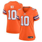 Denver Broncos Bo Nix Women's Mile High Collection 1977 Throwback Player Game Jersey | NFL Hot
