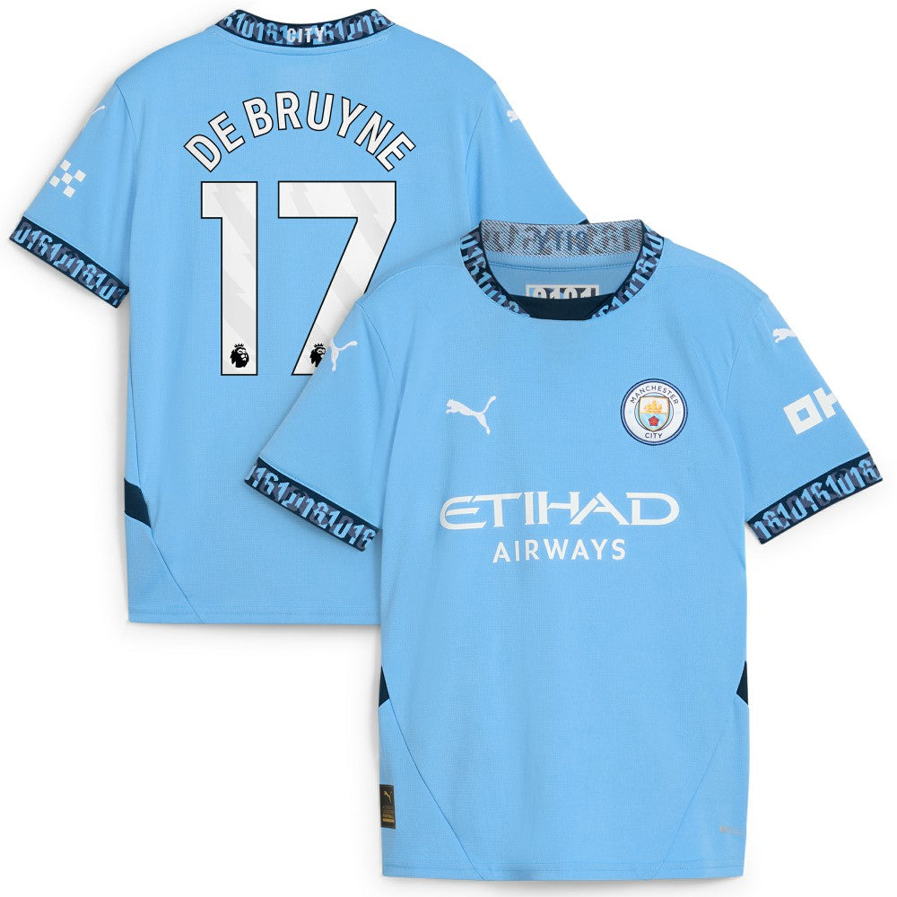 Kevin De Bruyne Manchester City Youth 2024/25 Home Replica Player Jersey