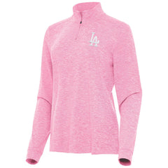 Los Angeles Dodgers Antigua Women's Mentor Lightweight Mock Neck Quarter-Zip Top - MLB Tops