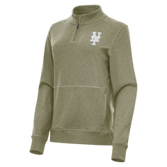 New York Mets Antigua Women's Crush Quarter-Zip Jacket - MLB Jackets