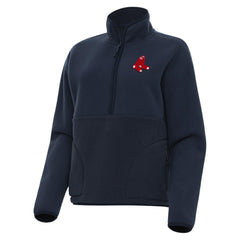 Boston Red Sox Antigua Women's Figure Half-Zip Sweatshirt - MLB Sweatshirts
