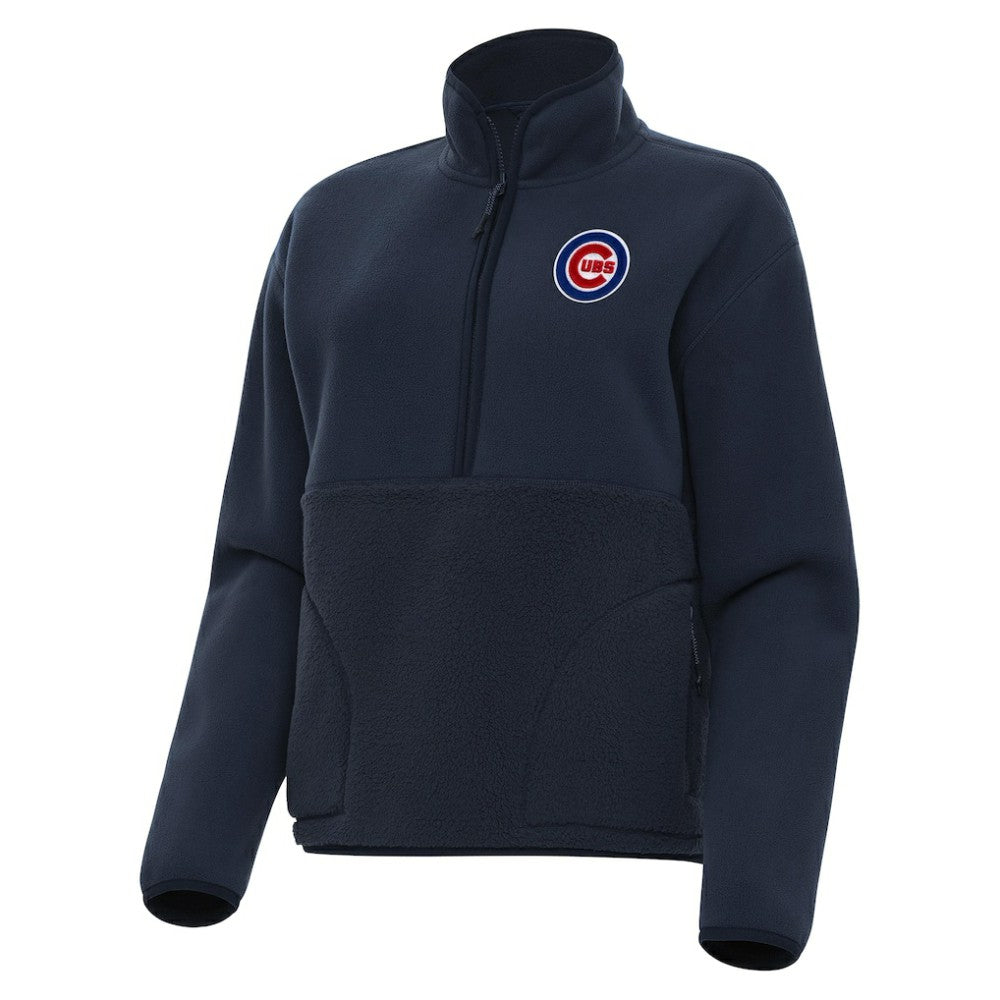 Chicago Cubs Antigua Women's Figure Half-Zip Sweatshirt - MLB Sweatshirts