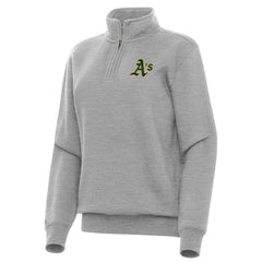 Athletics Antigua Women's Victory Quarter-Zip Sweatshirt - MLB Sweatshirts