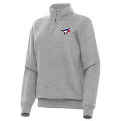 Toronto Blue Jays Antigua Women's Victory Quarter-Zip Sweatshirt - MLB Sweatshirts