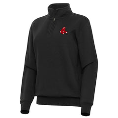 Boston Red Sox Antigua Women's Victory Quarter-Zip Sweatshirt - MLB Sweatshirts