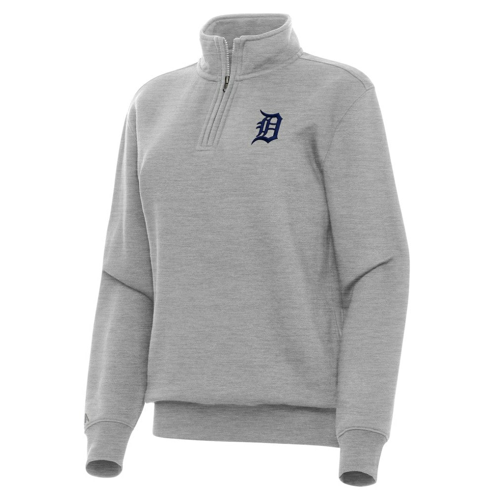Detroit Tigers Antigua Women's Victory Quarter-Zip Sweatshirt - MLB Sweatshirts