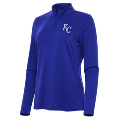 Kansas City Royals Antigua Women's Reprocess Quarter-Zip Top - Royal - MLB Tops