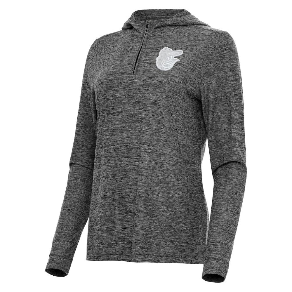 Baltimore Orioles Antigua Women's Daybreak Quarter-Zip Hoodie - MLB Hoodies