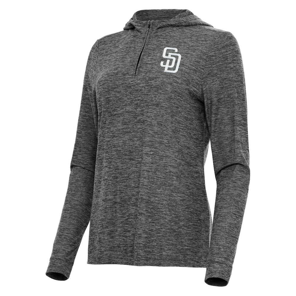 San Diego Padres Antigua Women's Daybreak Quarter-Zip Hoodie - MLB Hoodies