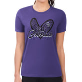 Colorado Rockies G-III 4Her by Carl Banks Women's Super-Slim Fit Lightweight Leopard Heart T-Shirt - MLB T-shirts