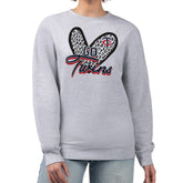 Minnesota Twins G-III 4Her by Carl Banks Women's Leopard Heart Pullover Sweatshirt - MLB Pullover