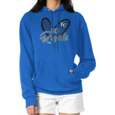 Kansas City Royals G-III 4Her by Carl Banks Women's Leopard Heart Pullover Hoodie - MLB Hoodies
