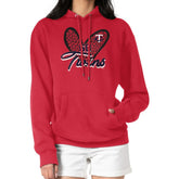 Minnesota Twins G-III 4Her by Carl Banks Women's Leopard Heart Pullover Hoodie - MLB Hoodies