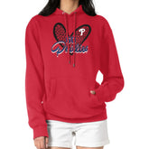 Philadelphia Phillies G-III 4Her by Carl Banks Women's Leopard Heart Pullover Hoodie - MLB Hoodies