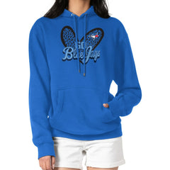 Toronto Blue Jays G-III 4Her by Carl Banks Women's Leopard Heart Pullover Hoodie - MLB Hoodies