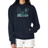 Seattle Mariners G-III 4Her by Carl Banks Women's Leopard Heart Pullover Hoodie - MLB Hoodies