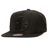 Boston Bruins Mitchell & Ness Soul Strike Pearl Tonal Snapback Hat - NHL Hats