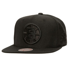 Boston Bruins Mitchell & Ness Soul Strike Pearl Tonal Snapback Hat - NHL Hats