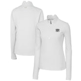 Cincinnati Bengals Cutter & Buck Women's Traverse Stretch DryTec Quarter-Zip Top | NFL Online