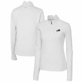 Buffalo Bills Cutter & Buck Women's Traverse Stretch DryTec Quarter-Zip Top | NFL New