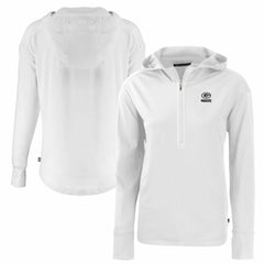 Green Bay Packers Cutter & Buck Women's Daybreak Eco Recycled Half-Zip Hoodie | NFL Sale