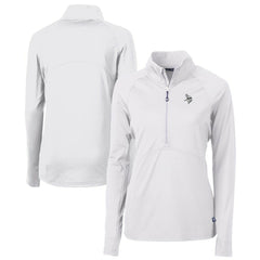 Minnesota Vikings Cutter & Buck Women's Adapt Eco Knit Stretch Recycled Half-Zip Pullover Top | NFL US