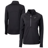 Detroit Lions Cutter & Buck Women's Adapt Eco Knit Stretch Recycled Half-Zip Pullover Top | NFL Sale