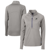 Detroit Lions Cutter & Buck Women's Adapt Eco Knit Stretch Recycled Half-Zip Pullover Top | NFL New